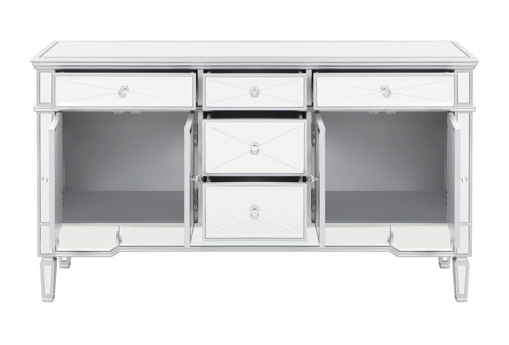 Duchess 5-drawer Accent Cabinet Silver - 950849 - Luna Furniture