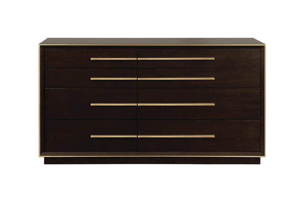 Durango Smoked Peppercorn 8-Drawer Dresser from Coaster - Luna Furniture