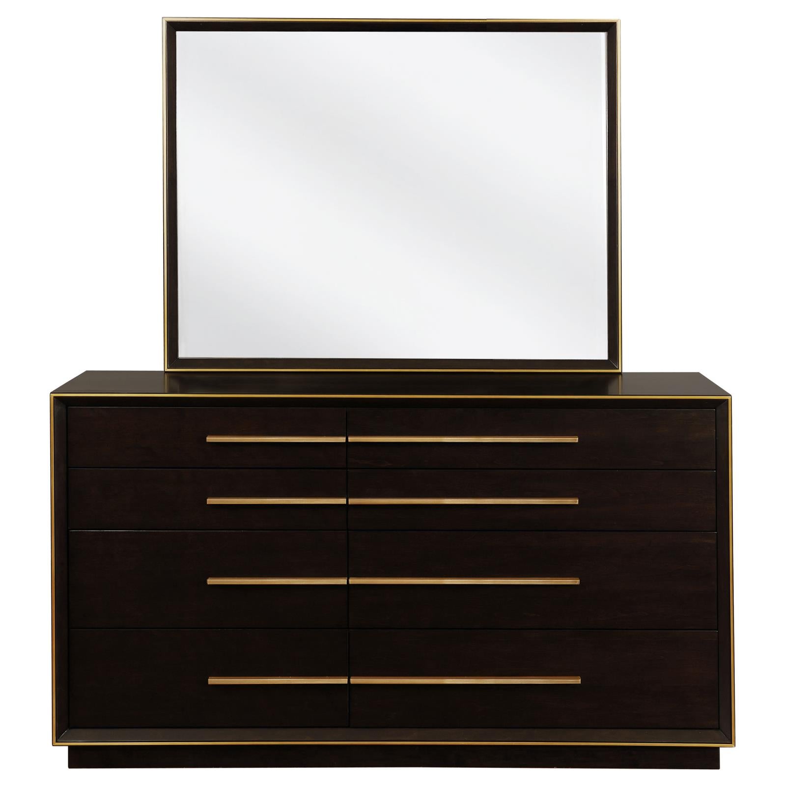 Durango Smoked Peppercorn 8-Drawer Dresser with Mirror from Coaster - Luna Furniture
