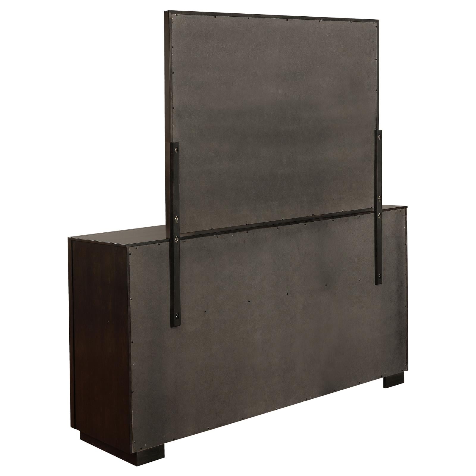 Durango Smoked Peppercorn 8-Drawer Dresser with Mirror from Coaster - Luna Furniture