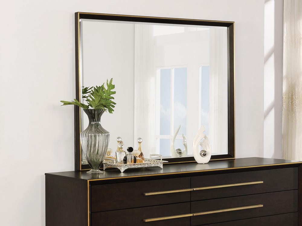 Durango Smoked Peppercorn Mirror (Mirror Only) from Coaster - Luna Furniture