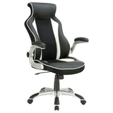 Dustin Black and Silver Adjustable Height Office Chair from Coaster - Luna Furniture
