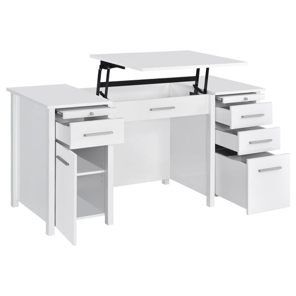 Dylan 4-drawer Lift Top Office Desk - 801573 - Luna Furniture