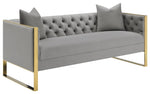Eastbrook Tufted Back Sofa Grey - 509111 - Luna Furniture