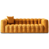 Eden Modern Tufted Chesterfield Boucle Fabric Sofa Cream from Midinmod - Luna Furniture