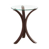 Edgar Round Accent Table Cappuccino - 902867 - Luna Furniture