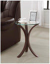 Edgar Round Accent Table Cappuccino - 902867 - Luna Furniture