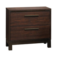 Edmonton 2-drawer Nightstand Rustic Tobacco - 204352 - Luna Furniture