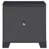 Eleanor Rectangular 3-drawer Nightstand Silver and Black - 223362 - Luna Furniture