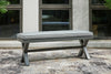 Elite Park Gray Outdoor Bench with Cushion - P518-600 - Luna Furniture