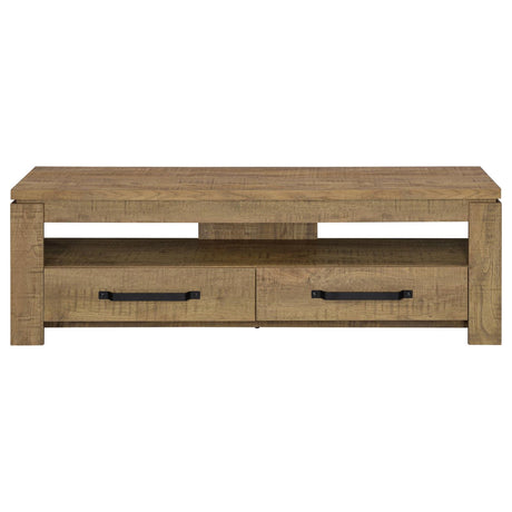 Elkton Mango 2-Drawer Engineered Wood 59" TV Stand from Coaster - Luna Furniture