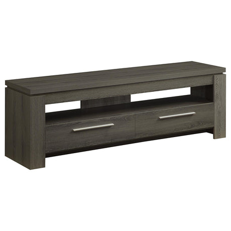 Elkton Weathered Gray 2-Drawer TV Console from Coaster - Luna Furniture