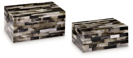 Ellford Black/Brown/Cream Box from Ashley - Luna Furniture