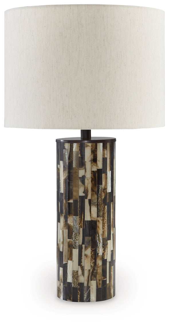 Ellford Black/Brown/Cream Table Lamp - L235684 - Luna Furniture