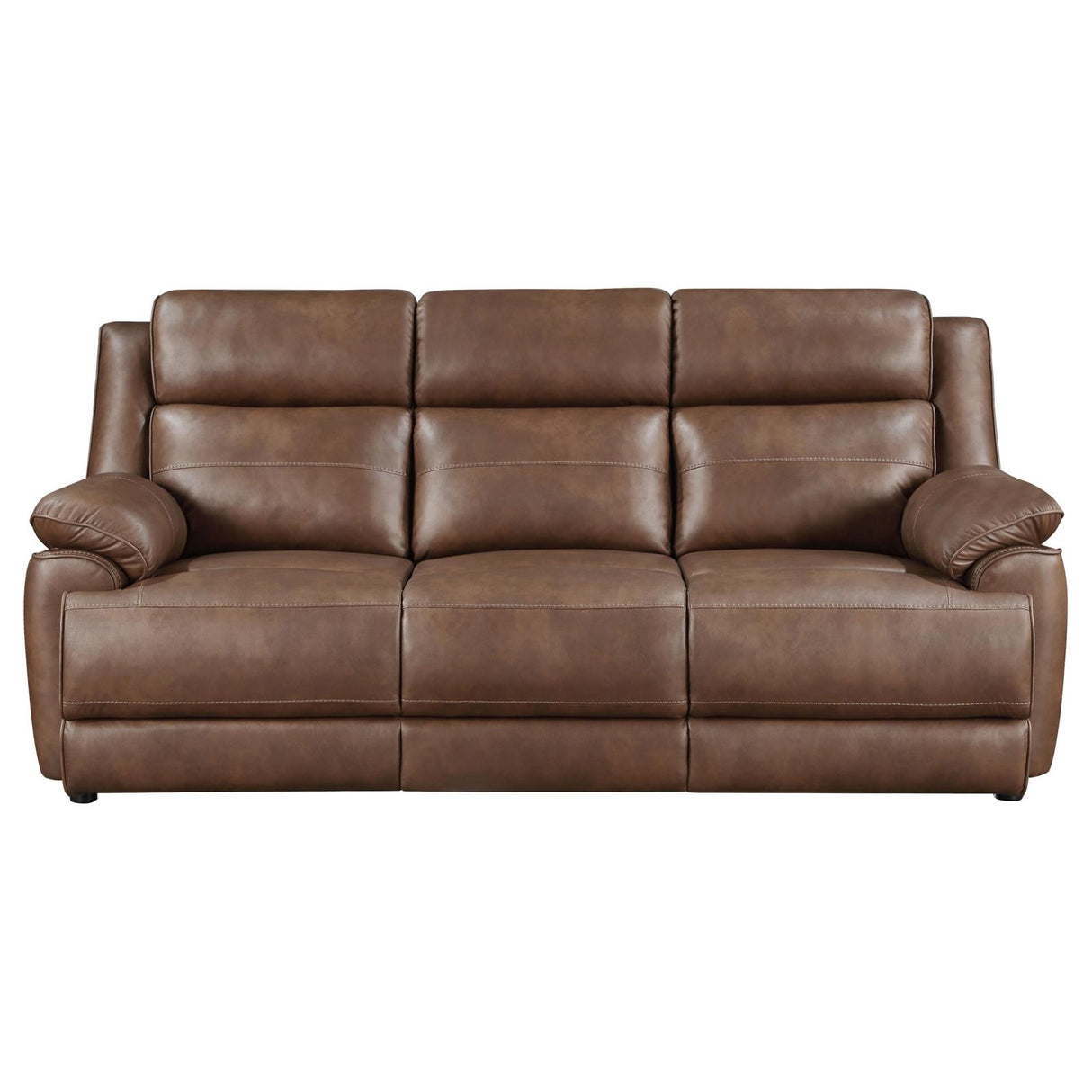 Ellington Dark Brown 3-Piece Upholstered Padded Arm Sofa Set from Coaster - Luna Furniture