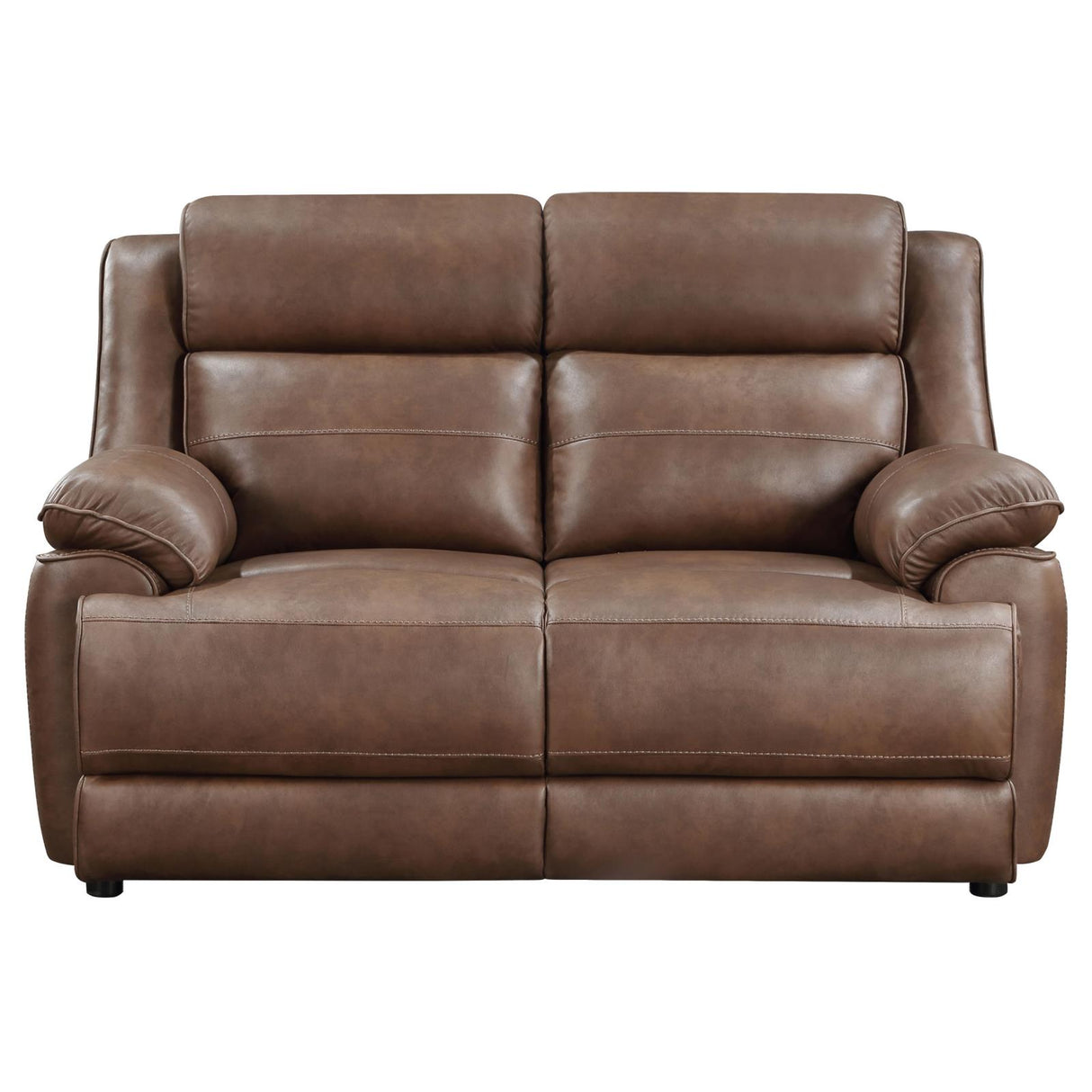 Ellington Dark Brown 3-Piece Upholstered Padded Arm Sofa Set from Coaster - Luna Furniture