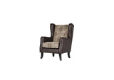 Elmbrook Brown Rolled Arm Living Room Set with Intricate Wood Carvings from Coaster - Luna Furniture