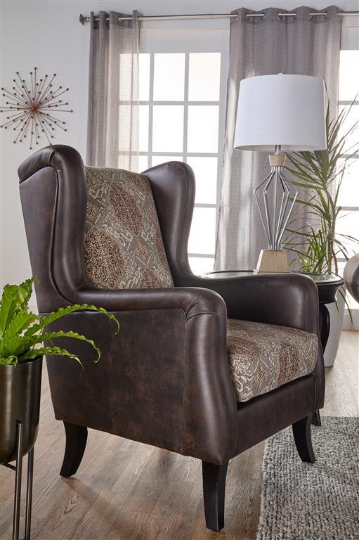 Elmbrook Brown Rolled Arm Living Room Set with Intricate Wood Carvings from Coaster - Luna Furniture