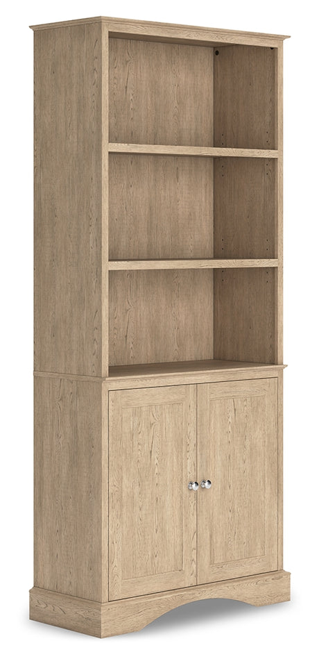 Elmferd Light Brown 72" Bookcase - H302-17 - Luna Furniture