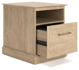 Elmferd Light Brown File Cabinet - H302-12 - Luna Furniture