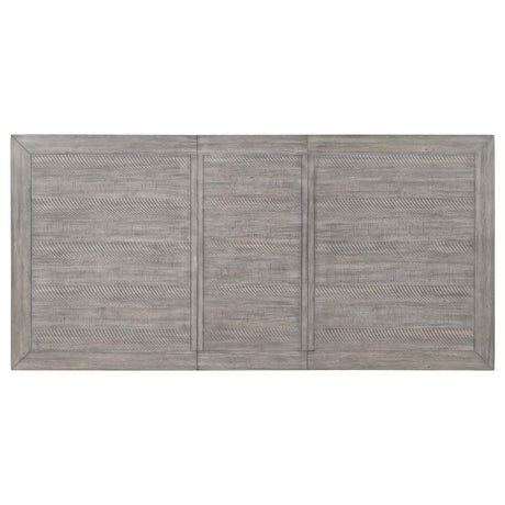 Elodie Gray and Black Rectangular Dining Table with Extension Leaf from Coaster - Luna Furniture