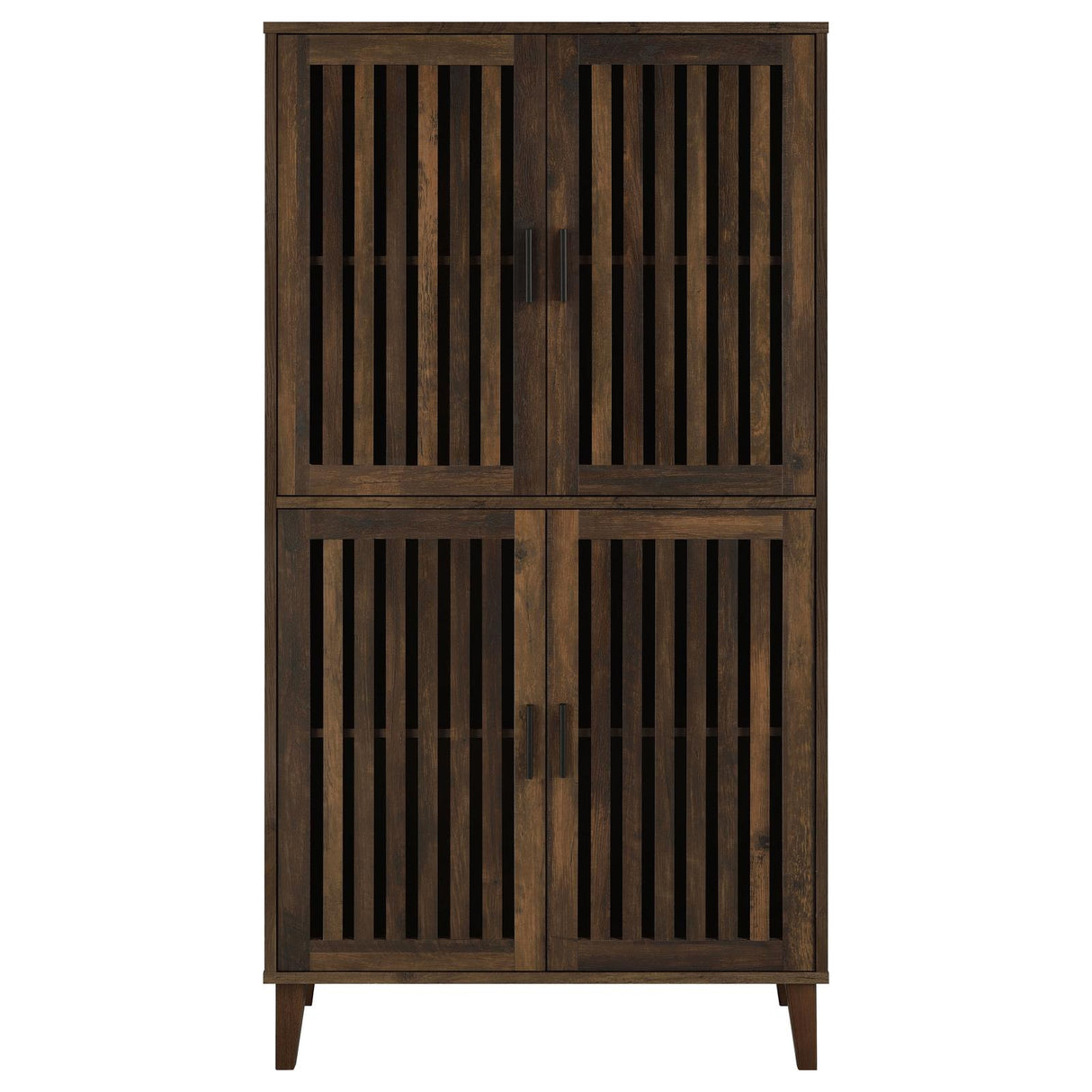 Elouise 4-door Engineered Wood Tall Accent Cabinet Dark Pine - 950335 - Luna Furniture