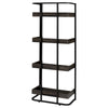 Ember 4-shelf Bookcase Dark Oak and Sandy Black - 803412 - Luna Furniture