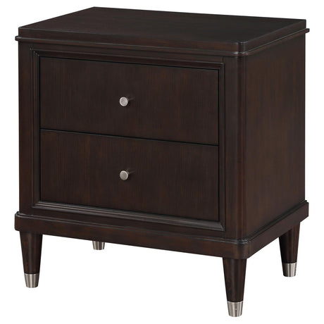 Emberlyn Brown 2-Drawer Nightstand from Coaster - Luna Furniture