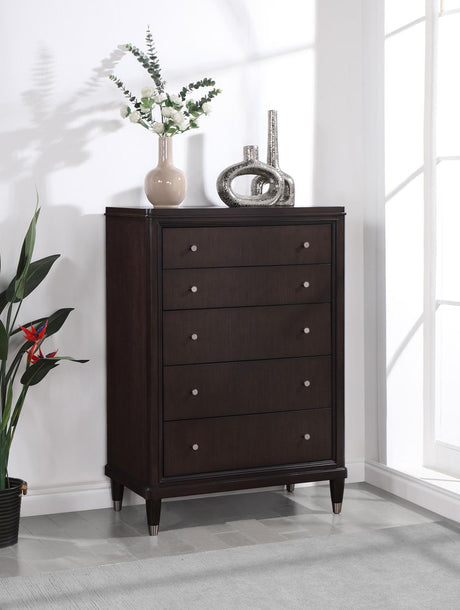 Emberlyn Brown 5-Drawer Bedroom Chest from Coaster - Luna Furniture