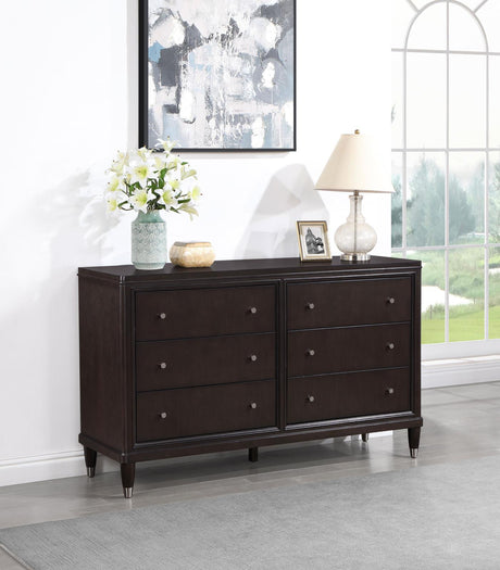 Emberlyn Brown 6-Drawer Bedroom Dresser from Coaster - Luna Furniture