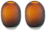 Embersen Amber Vase, Set of 2 - A2900001 - Luna Furniture