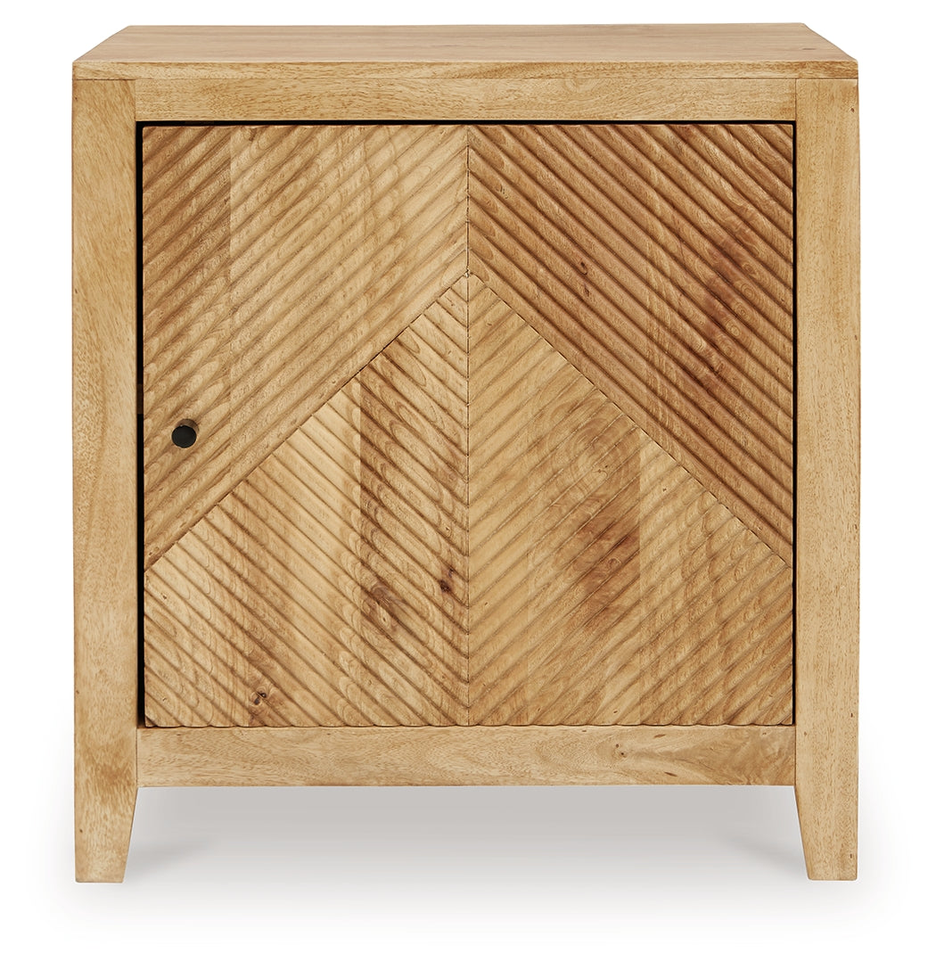 Emberton Light Brown Accent Cabinet - A4000617 - Luna Furniture