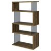 Emelle 4-shelf Bookcase with Glass Panels - 802339 - Luna Furniture