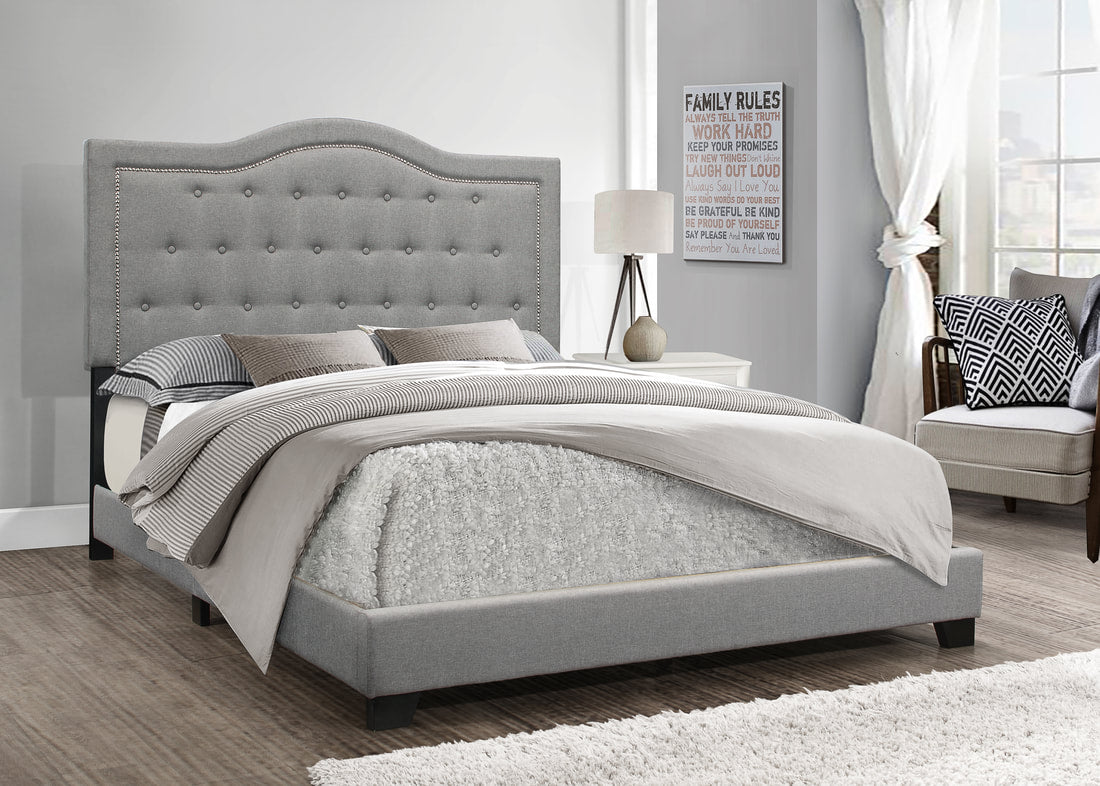 Emma Gray Full Bed from Happy Homes - Luna Furniture