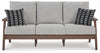 Emmeline Brown/Beige Outdoor Sofa with Cushion - P420-838 - Luna Furniture