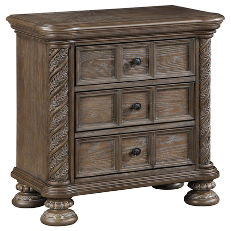 Emmett 3-drawer Nightstand Walnut - 224442 - Luna Furniture