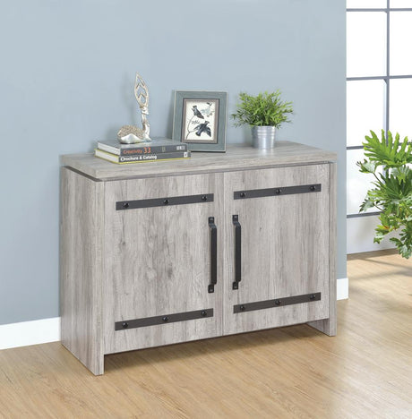 Enoch Gray Driftwood 2-Door Accent Cabinet from Coaster - Luna Furniture