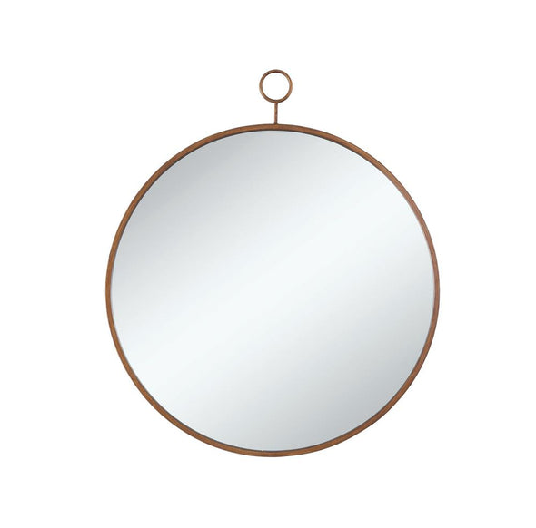 Eulaina Round Mirror Gold - 902354 - Luna Furniture