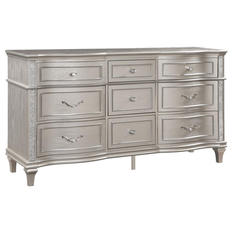 Evangeline 9-Drawer Dresser Silver Oak - 223393 - Luna Furniture