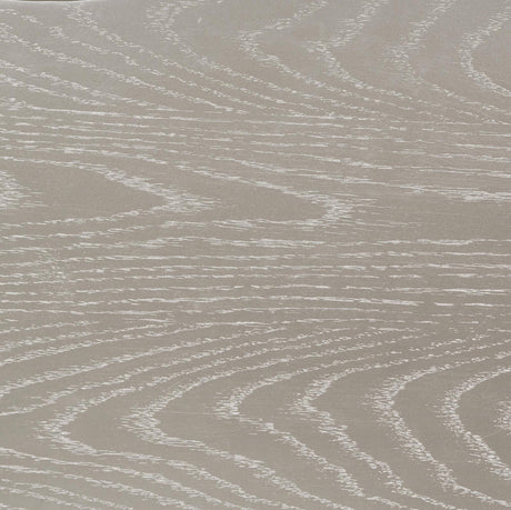 Evangeline Ivory and Silver Oak Upholstered Demilune Bench from Coaster - Luna Furniture