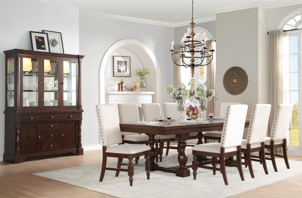 Yates Brown Rectangular Extendable Dining Room Set | 5167 - Luna Furniture