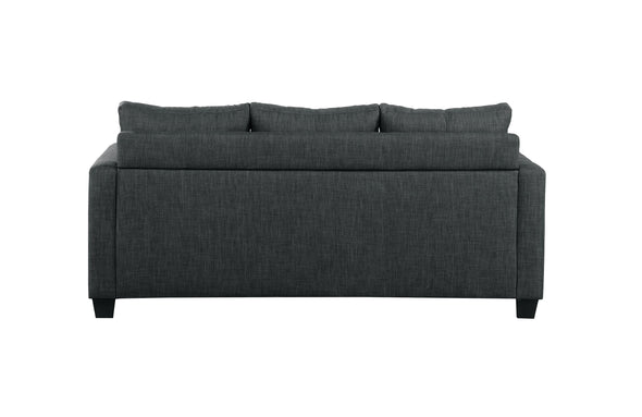 Phelps Dark Gray Reversible Sofa Chaise - Luna Furniture