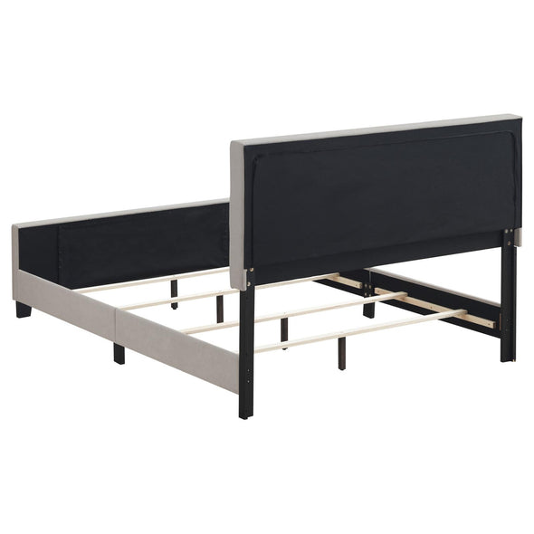 Fairfield Eastern King Upholstered Panel Bed Beige - 305952KE - Luna Furniture