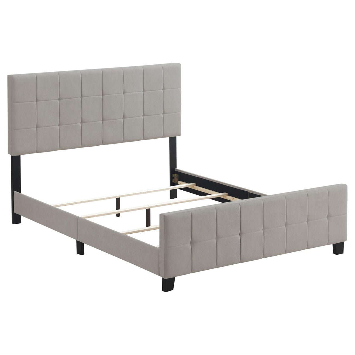 Fairfield Beige Upholstered Queen Panel Bed from Coaster - Luna Furniture