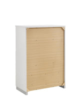 Felicity 5-drawer Chest Glossy White - 203505 - Luna Furniture