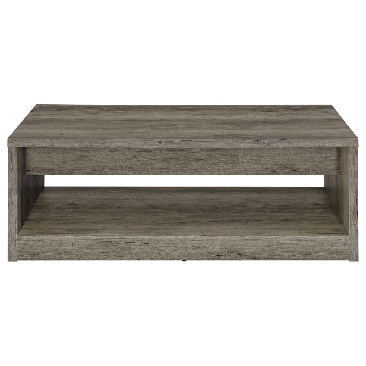 Felix Gray Driftwood 2-Drawer Rectangular Engineered Wood Coffee Table from Coaster - Luna Furniture