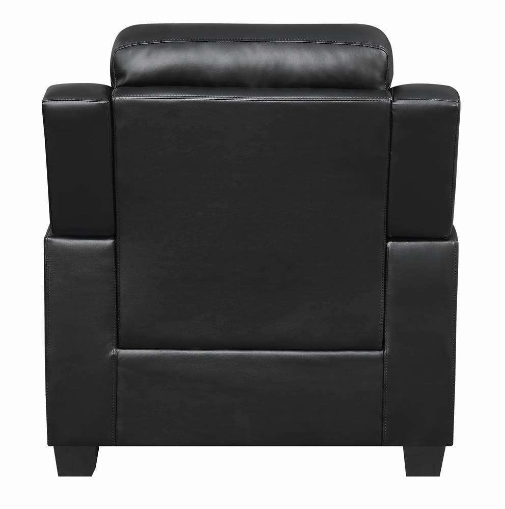 Finley Black Pillow Top Arm Living Room Set from Coaster - Luna Furniture