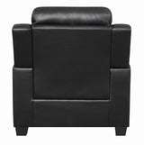 Finley Black Pillow Top Arm Living Room Set from Coaster - Luna Furniture