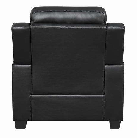 Finley Black Pillow Top Arm Living Room Set from Coaster - Luna Furniture