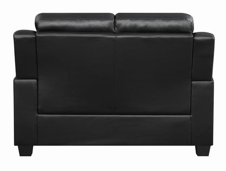 Finley Black Pillow Top Arm Living Room Set from Coaster - Luna Furniture